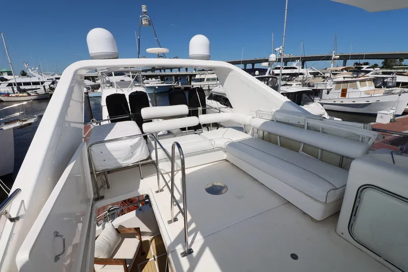 Aqua Alta Yacht Photos Pics Flybridge Looking Aft