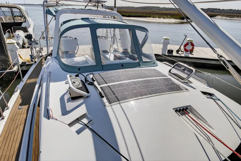 Off The Grid Yacht Photos Pics Southerly 420 cabin top and dodger