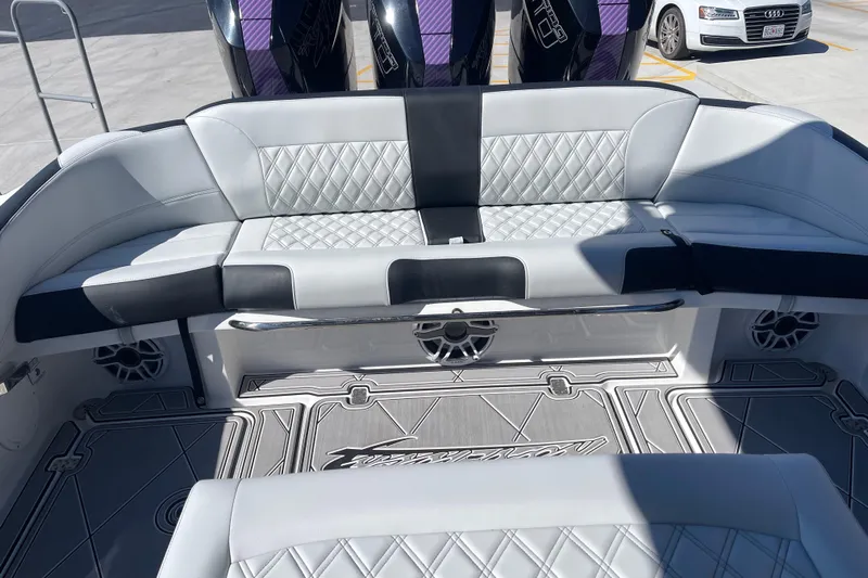  Yacht Photos Pics 2026 Nor-Tech 340 Sport Center Console with luxurious seating and modern design.