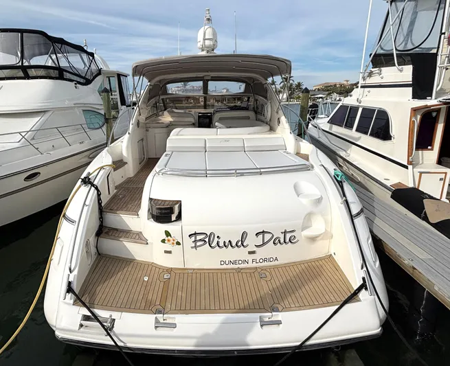 Blind Date Yacht Photos Pics 2005 Viking Princess V50 yacht named "Blind Date" docked in Dunedin, Florida.