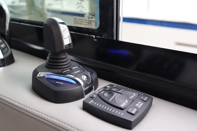  Yacht Photos Pics Joystick and control panel in 2022 Regal 36 XO boat cockpit.