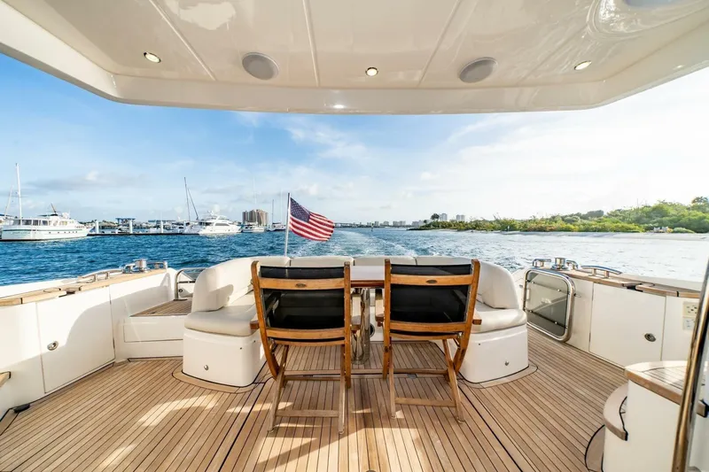 Aquavita Yacht Photos Pics Luxurious 2012 Princess 64 Flybridge Motor Yacht with scenic ocean view.