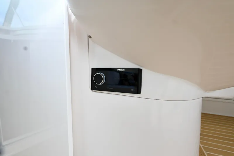  Yacht Photos Pics Control panel on 2019 Intrepid 475 Sport Yacht interior.