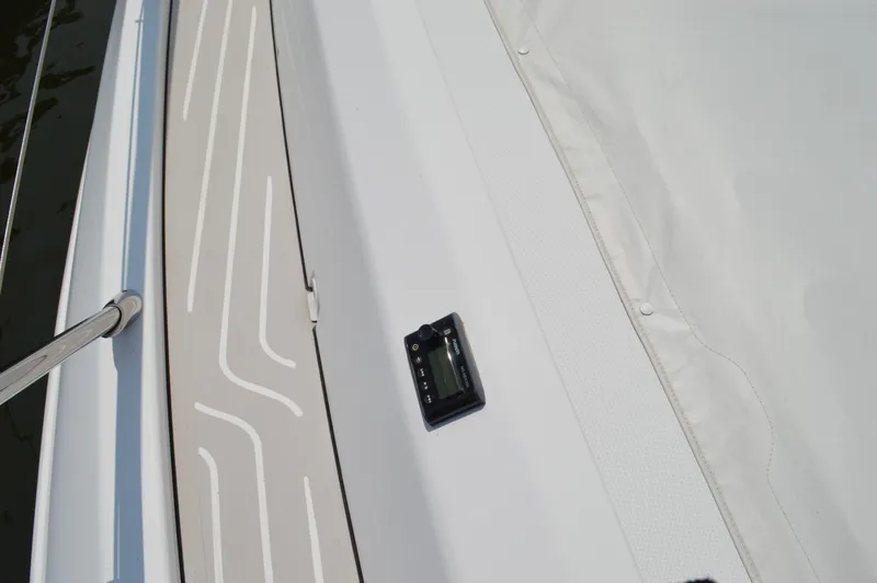 Amici Yacht Photos Pics Azimut Atlantis 51 yacht deck, 2019 model, featuring sleek design and modern instrumentation.