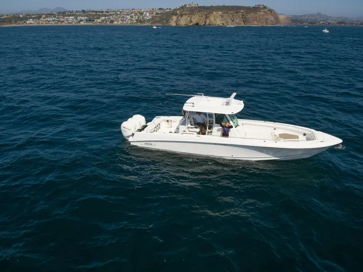 Nothing But Net Yacht Photos Pics 2016 Boston Whaler 350 Outrage on open sea near coastline.