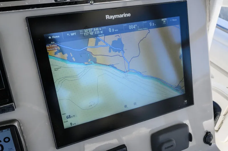 Nothing But Net Yacht Photos Pics Raymarine navigation system on 2016 Boston Whaler 350 Outrage.