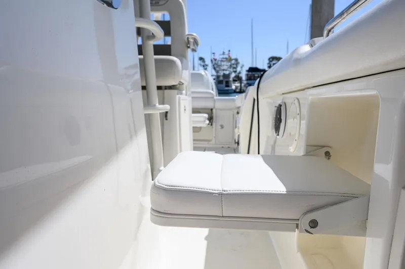 Nothing But Net Yacht Photos Pics Boston Whaler 350 Outrage 2016, seating area on the boat.