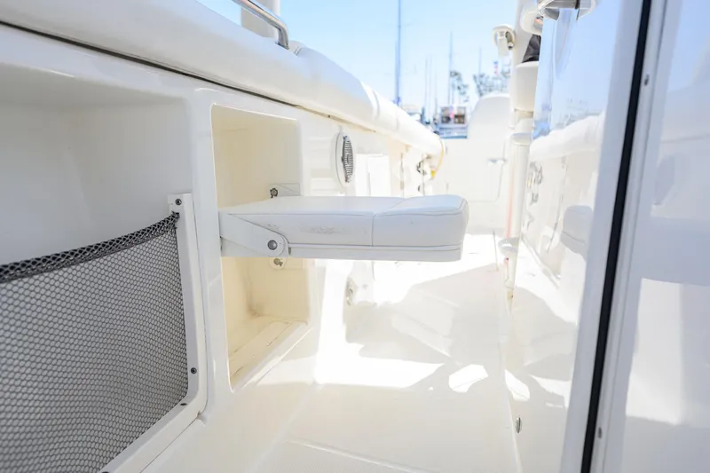 Nothing But Net Yacht Photos Pics Interior view of a 2016 Boston Whaler 350 Outrage boat.