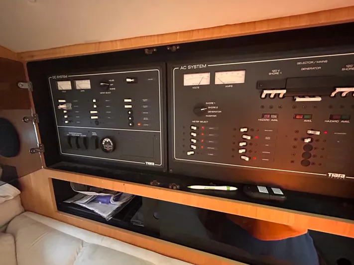  Yacht Photos Pics Electrical control panel on a 1998 Tiara Yachts 3500 Open boat.