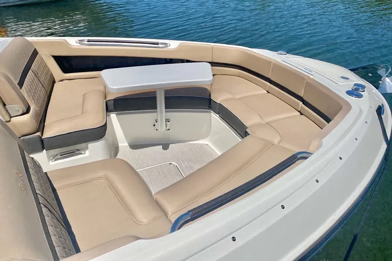 2017 Sea Ray 310 Slx @ Puerto Vallarta "bella" Yacht Photos Pics 2017 Sea Ray 310 SLX boat with spacious seating and table on calm water.