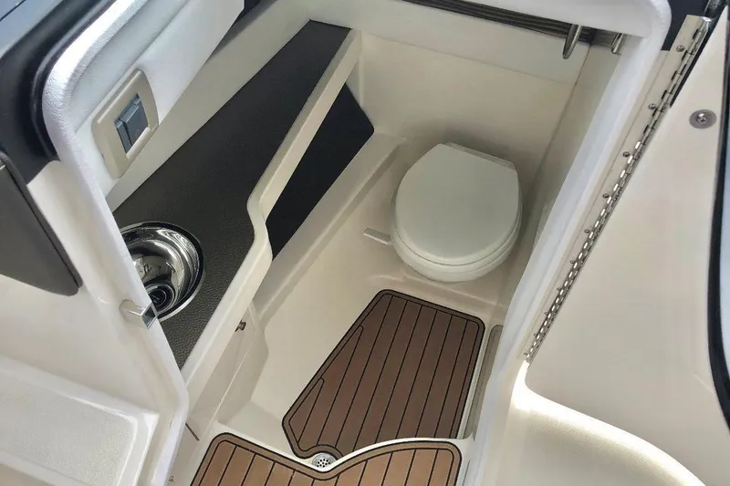 2017 Sea Ray 310 Slx @ Puerto Vallarta "bella" Yacht Photos Pics 2017 Sea Ray 310 SLX boat interior with toilet and sink.