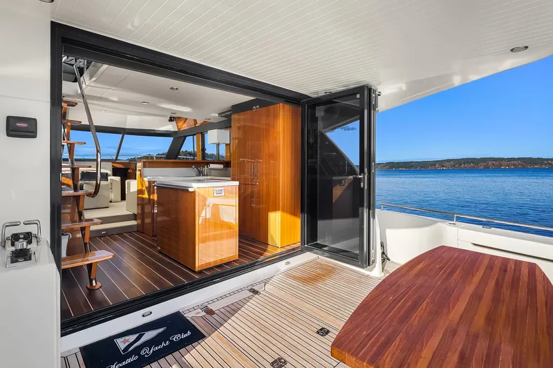 Blue Sky *name Reserved Yacht Photos Pics Entrance to Galley