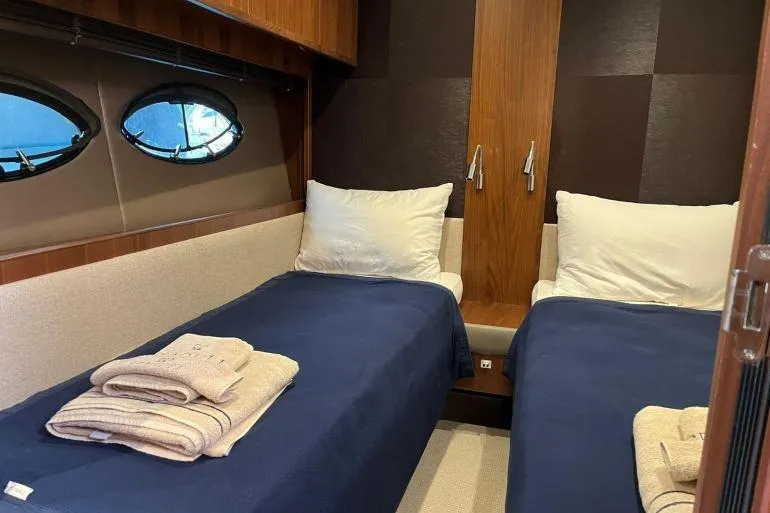  Yacht Photos Pics Luxurious twin cabin in 2016 Princess 72 Flybridge Motor Yacht.