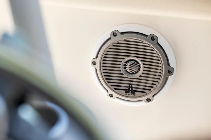  Yacht Photos Pics JL Audio speaker on 2017 Boston Whaler 350 Outrage boat.