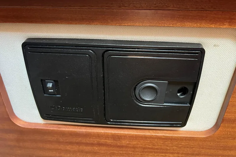 Kala Yacht Photos Pics Control panel in 2018 Nimbus 365 Coupe boat interior.