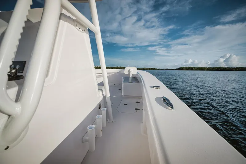 New Build Yacht Photos Pics 2024 Birdsall 30 boat on calm water with clear sky.