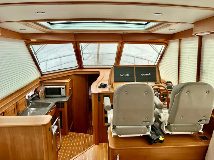 Independence Yacht Photos Pics Helm Deck 2