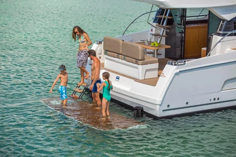 Lady Bavarkica Yacht Photos Pics Manufacturer Provided Image: Bavaria Virtess 420 Fly Bathing Platform