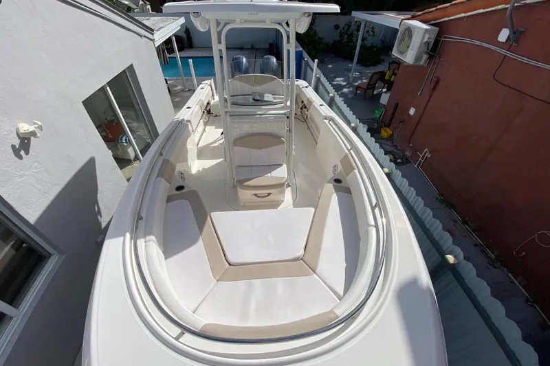  Yacht Photos Pics 2018 Robalo R242 Center Console boat with spacious seating and sleek design.