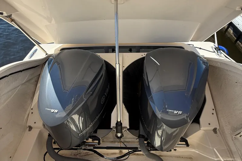  Yacht Photos Pics 2013 Pursuit SC 365i Sport Coupe with dual Yamaha V8 engines.