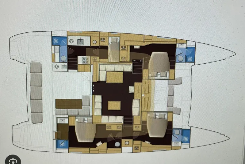 Somni Yacht Photos Pics Lagoon 560 S2 SOMNI Layout drawing