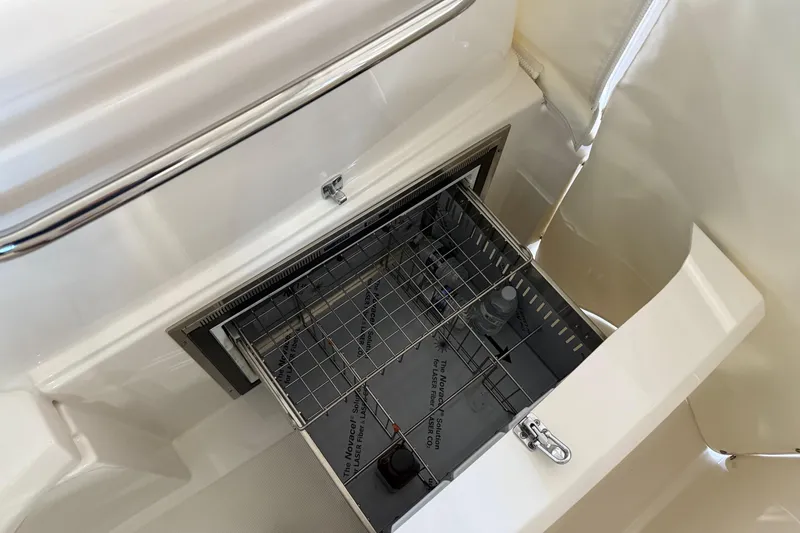  Yacht Photos Pics Built-in storage compartment on 2023 Tiara Yachts 43 Open.