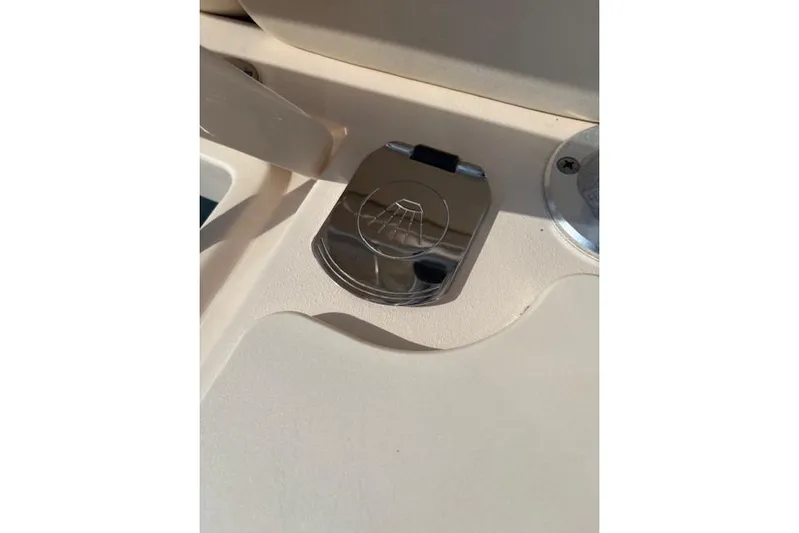  Yacht Photos Pics Chrome fixture on 2013 Grady-White Canyon 336 boat deck.