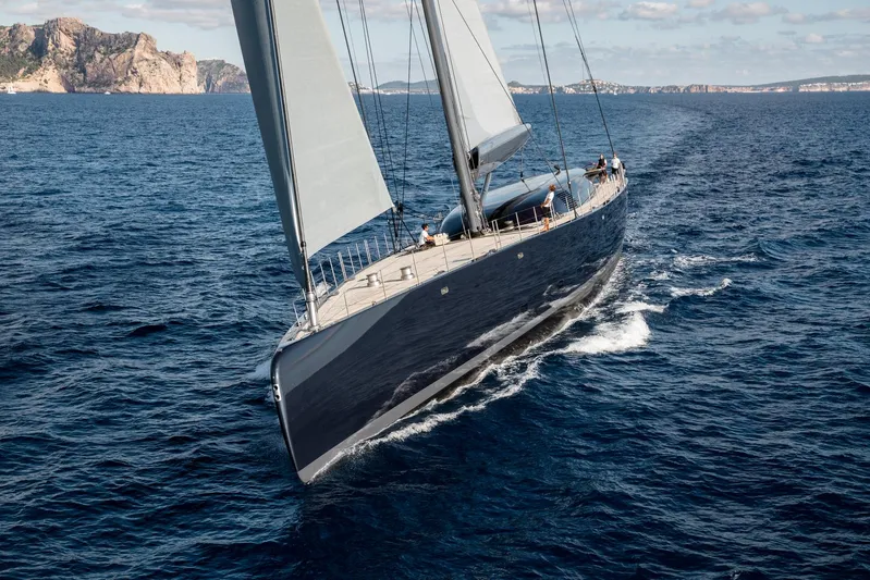 Ngoni Yacht Photos Pics Royal Huisman Dubois Mega Sloop 2017 sailing on open sea.