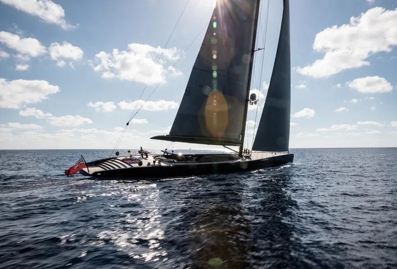 Ngoni Yacht Photos Pics Royal Huisman Dubois Mega Sloop 2017 sailing on open sea.