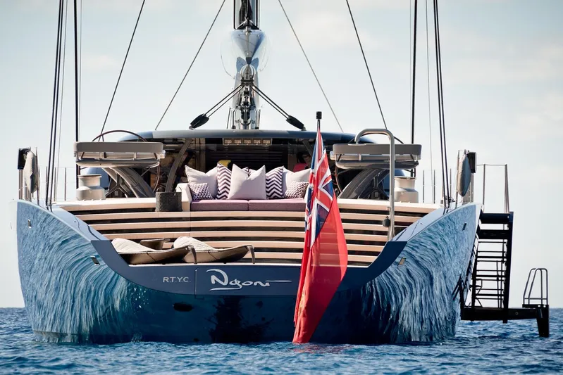 Ngoni Yacht Photos Pics Luxury yacht Royal Huisman Dubois Mega Sloop 2017 on the water.