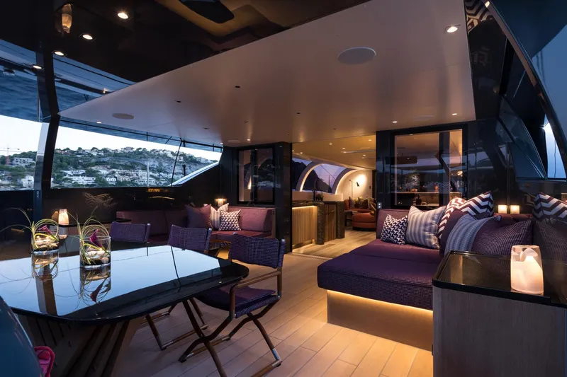 Ngoni Yacht Photos Pics Luxurious interior of 2017 Royal Huisman Dubois Mega Sloop yacht.