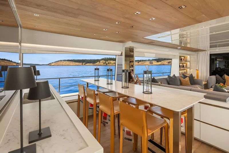 Essenza Yacht Photos Pics Dining