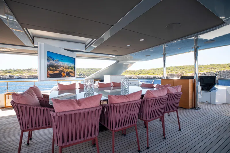 37xp-17 Yacht Photos Pics Luxurious 2026 Numarine 37XP-17 yacht deck with elegant seating and ocean view.