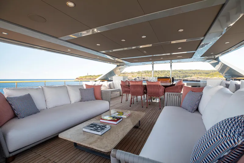 37xp-17 Yacht Photos Pics Luxurious 2026 Numarine 37XP-17 yacht deck with elegant seating and ocean view.