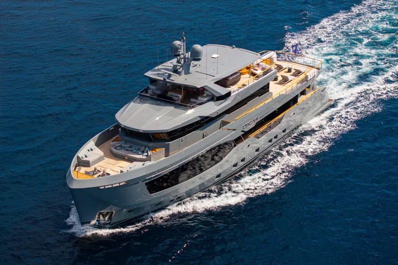 37xp-17 Yacht Photos Pics Luxurious 2026 Numarine 37XP-17 yacht cruising on open blue sea.