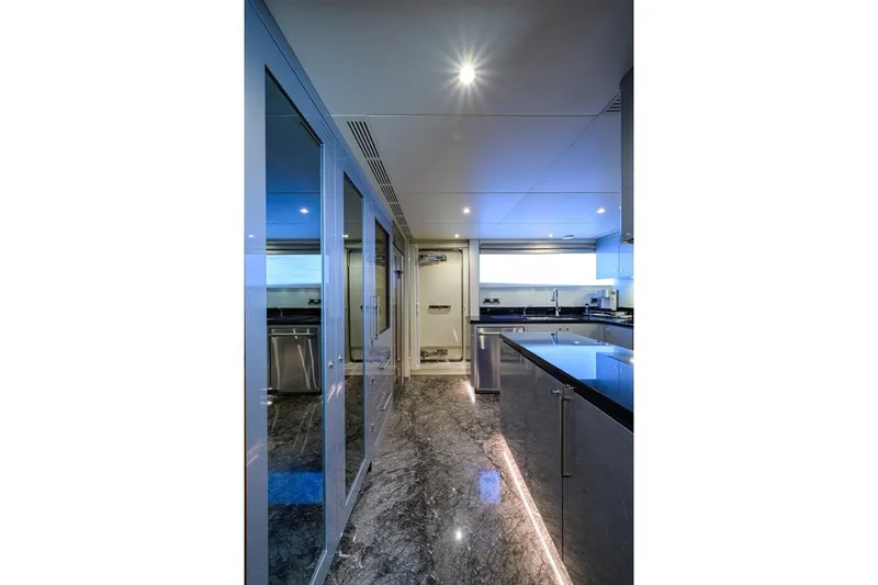 Zephyr Yacht Photos Pics Ocean Alexander 100 ZEPHYR -Interior - Chefs Galley