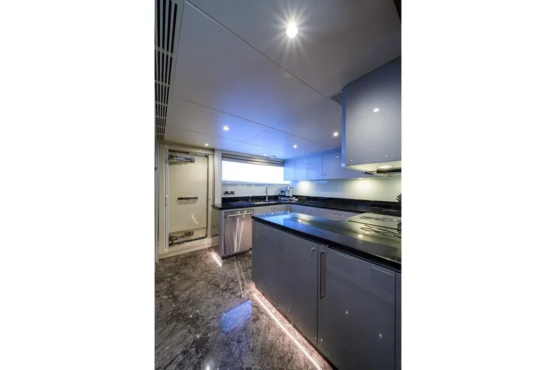 Zephyr Yacht Photos Pics Ocean Alexander 100 ZEPHYR -Interior - Chefs Galley