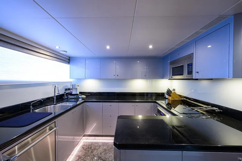 Zephyr Yacht Photos Pics Ocean Alexander 100 ZEPHYR -Interior - Chefs Galley