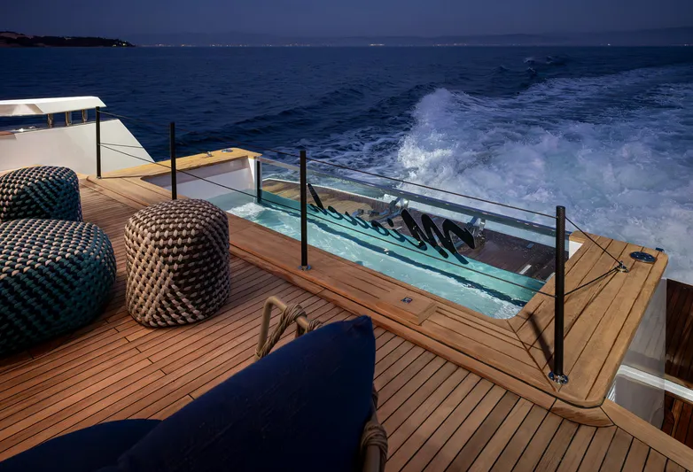 Numarine 40mxp Yacht Photos Pics Luxurious 2026 Numarine 40MXP yacht deck with ocean view and stylish seating.