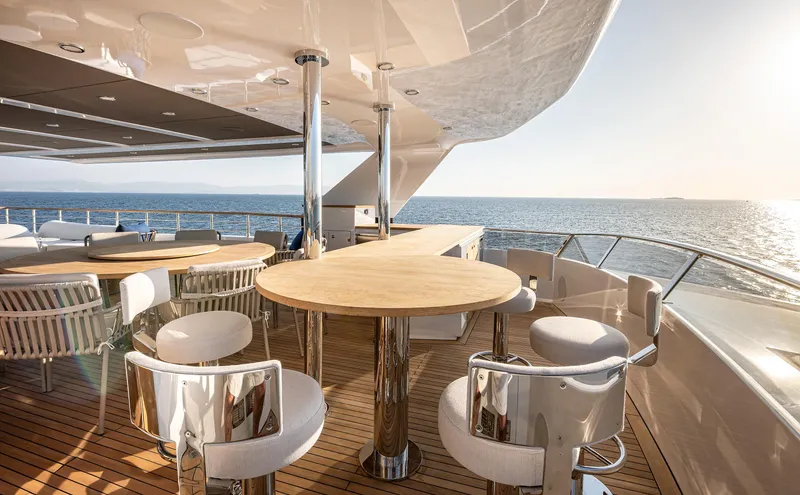 Numarine 40mxp Yacht Photos Pics Luxurious 2026 Numarine 40MXP yacht deck with elegant seating and ocean view.