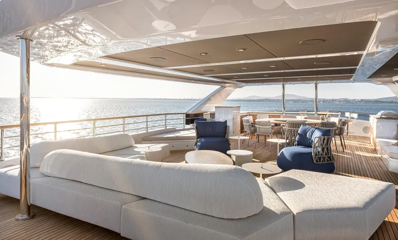 Numarine 40mxp Yacht Photos Pics Luxurious 2026 Numarine 40MXP yacht deck with elegant seating and ocean view.