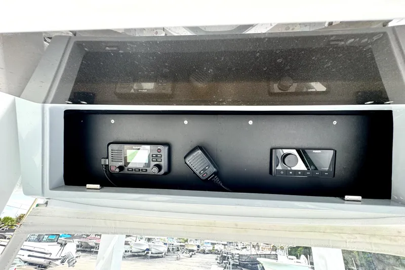  Yacht Photos Pics 2024 Bluewater 25t boat console with Garmin and Fusion electronics.