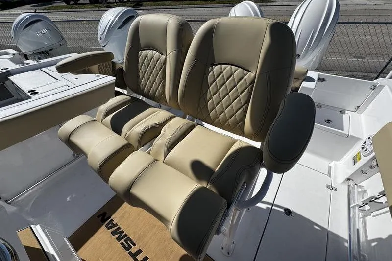  Yacht Photos Pics 2026 Sportsman Open 252 Center Console boat with luxurious seating and dual engines.