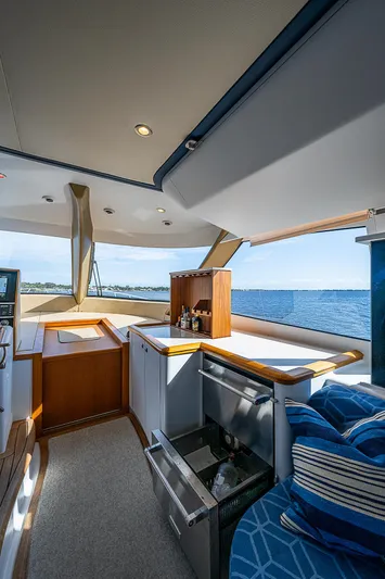 Boobah Yacht Photos Pics Interior of 2017 F&S Custom Express Sportfish yacht with ocean view.