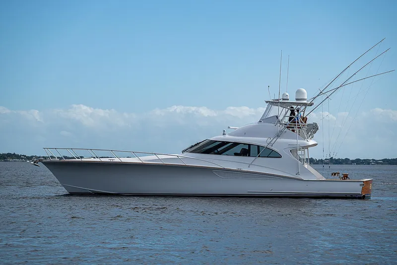 Boobah Yacht Photos Pics 2017 F&S Custom Express Sportfish yacht on calm water.