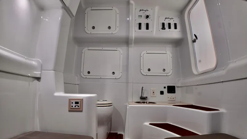  Yacht Photos Pics Interior of 2022 Yellowfin 42 Offshore boat, featuring modern amenities and sleek design.