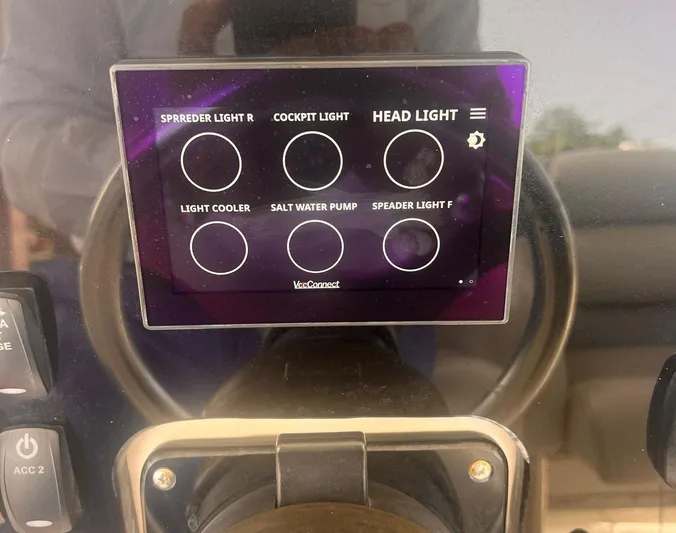  Yacht Photos Pics Touchscreen control panel on a 2006 Hydra-Sports 33 Vx boat.