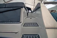 2024 Maxima 740 boat interior with sleek seating and modern design.