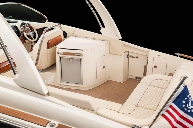  Yacht Photos Pics Manufacturer Provided Image: 2023 Chris-Craft Launch 31 GT interior with luxurious seating and modern amenities.