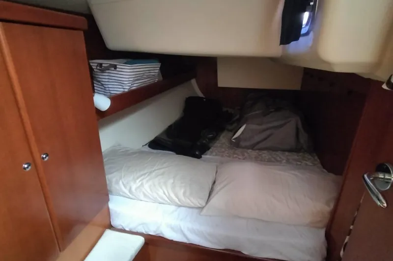  Yacht Photos Pics Cozy cabin interior of 2007 Dufour 425 Grand Large sailboat.